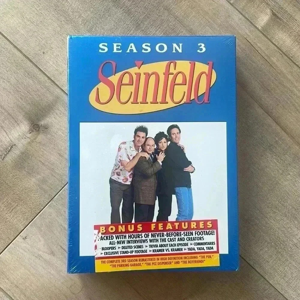 4/$25 NEW Seinfeld Season 3 DVD Set Bonus Features